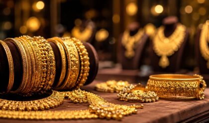 Gold price in Kerala records a slight decline after a three-day surge, with the rate falling by ₹120 per sovereign.