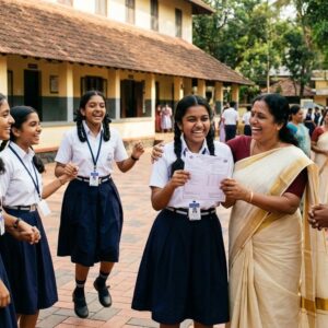 Students waiting for the announcement of Kerala SSLC Result 2026