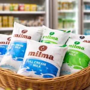 Milma milk packets displayed for sale as Kerala announces a ₹4 per litre price hike effective from May 21, 2026.