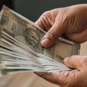 Senior citizens waiting to receive social security pension benefits in Kerala