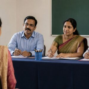 Representative image of a teacher recruitment interview at Panamaram GHSS