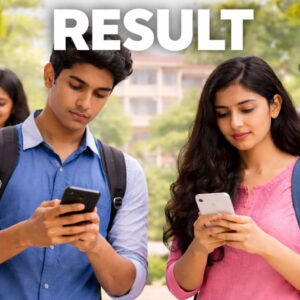 Representative image of students checking Plus Two exam results online