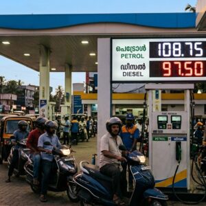 Petrol pump fuel filling image representing possible petrol, diesel and LPG price hike in India