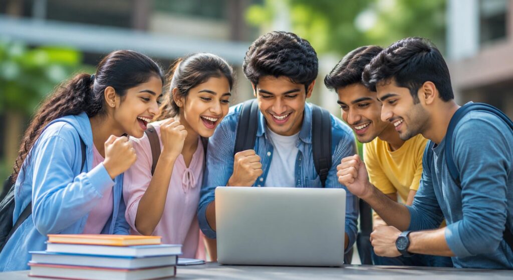 Students celebrating as Kerala declares a holiday for schools and colleges ahead of the FIFA World Cup 2026 final.
