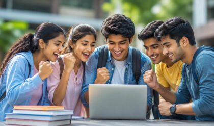 Students celebrating as Kerala declares a holiday for schools and colleges ahead of the FIFA World Cup 2026 final.