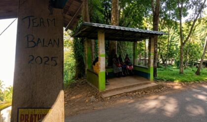 Bus stop built for the film Balan: The Boy in Kunduvadi, Wayanad, now at the centre of a debate over forest conservation and the needs of the local tribal community.