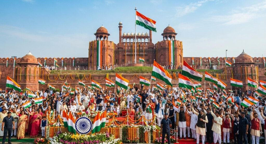 India celebrates its 80th Independence Day with the Tricolour flag