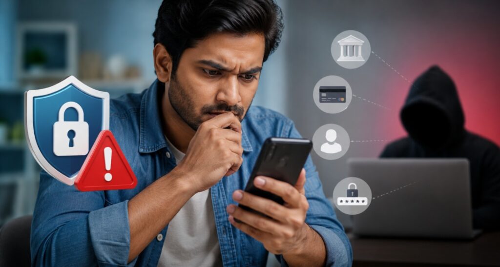 KYC scam alert warning users about fake KYC update links and online banking fraud