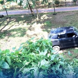 Car overturned near Pazhassi Park in Mananthavady