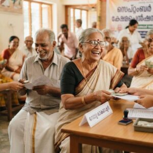 September welfare pension distribution in Kerala