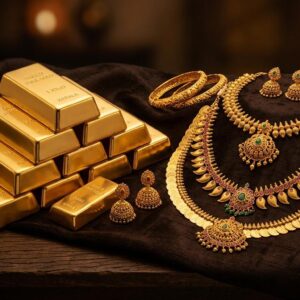 Latest Kerala gold price update showing an increase in 22-carat gold rates