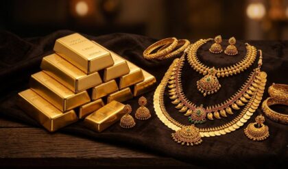 Latest Kerala gold price update showing an increase in 22-carat gold rates
