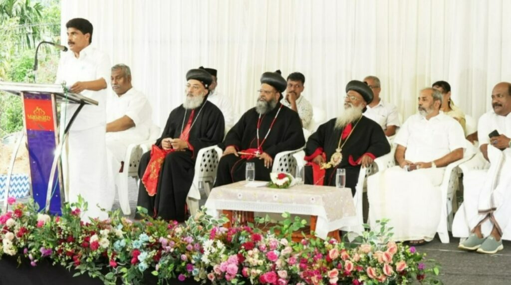 Malankara Orthodox Syrian Church's foundation stone laying ceremony for 13 houses for Wayanad landslide survivors