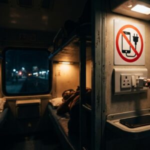 Indian Railways train mobile charging restrictions from 11 PM to 5 AM for passenger safety